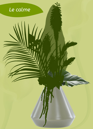 expression calme composition florale
