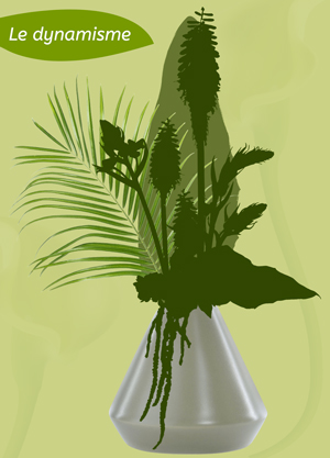 expression dynamisme composition florale