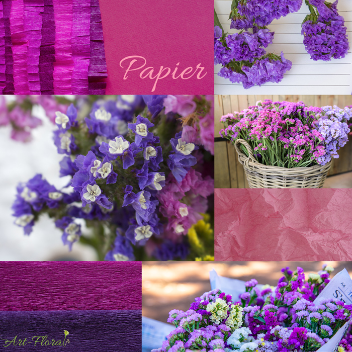 texture fleur en papier statice