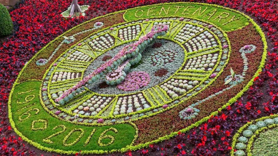 floral clock Edinburgh 2016