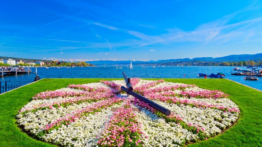 flower clock Zurich