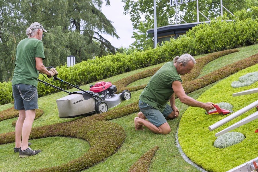 jardinier Geneve entretien horloge florale