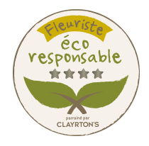 label fleuriste éco rresponsable Clayrton's