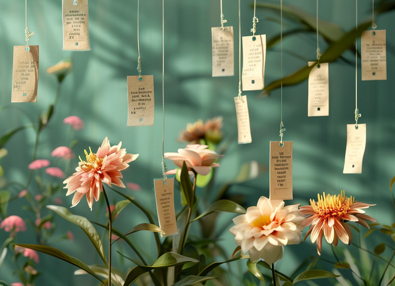 label fleurs