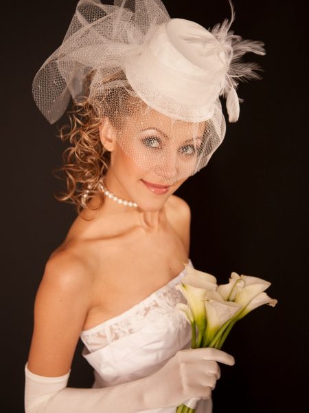 mariée et calas blancs