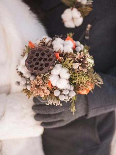 bouquet d'hiver écoresponsable
