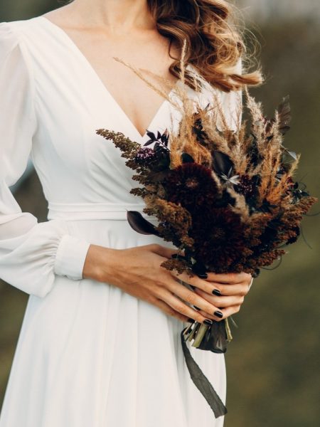 bouquet mariée fleurs séchées bohème