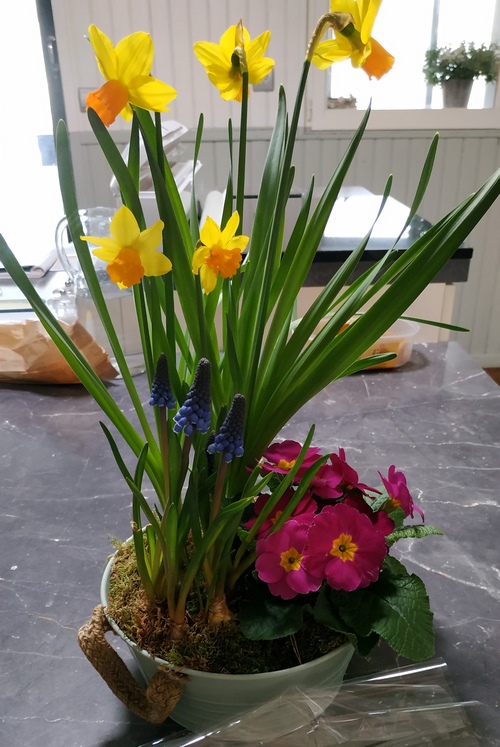 composiiton florale St Valentin