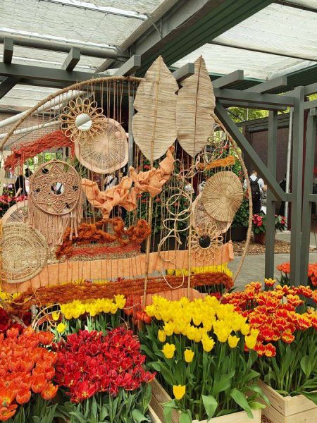 sculptures et tulipes Keukenhof