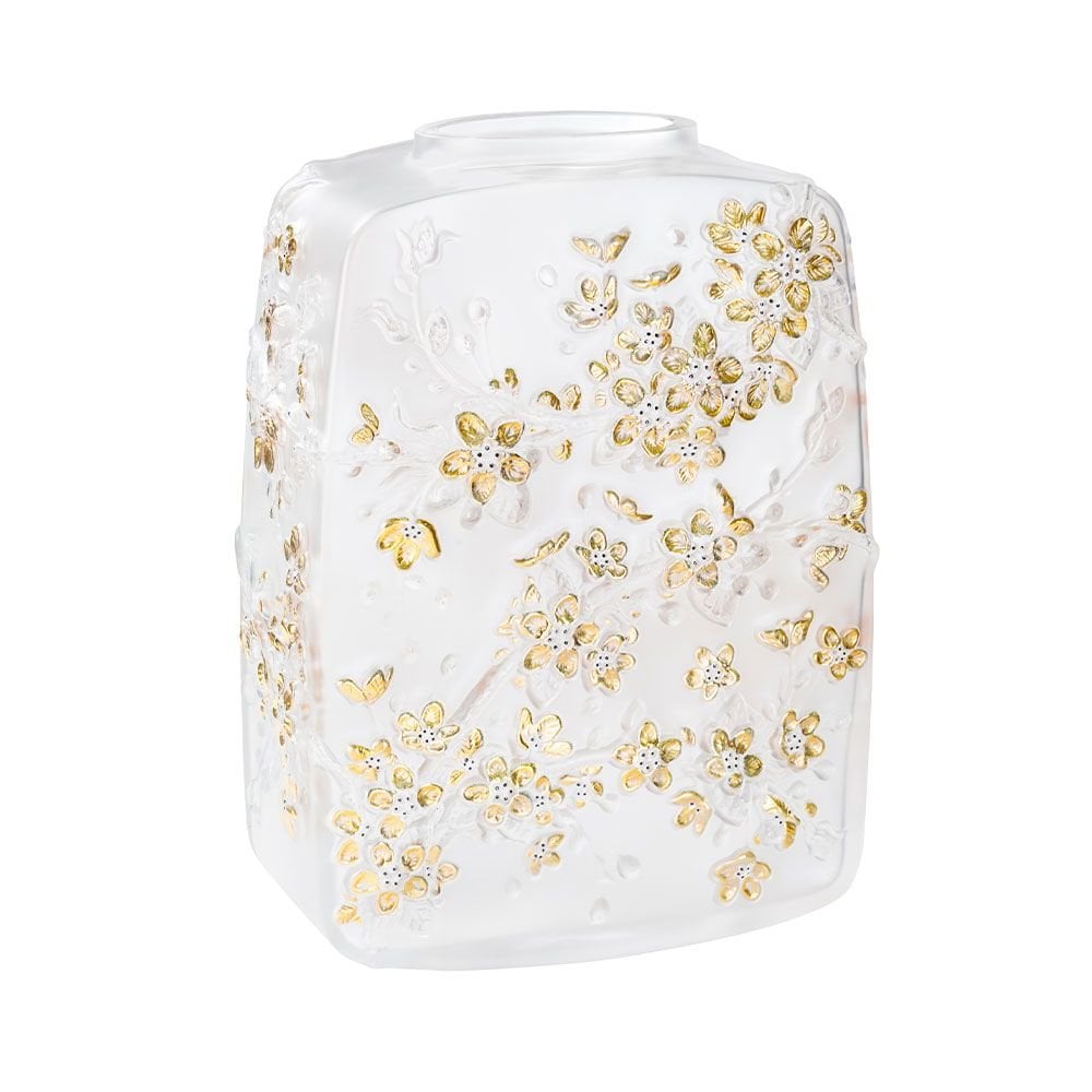 vase en verre fleurs de cerisier