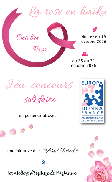 jeu concours haïkus Octobre Rose