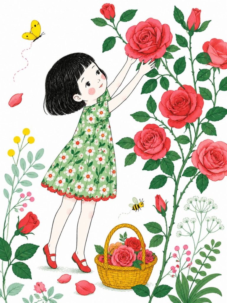 comptine Cueillons la rose