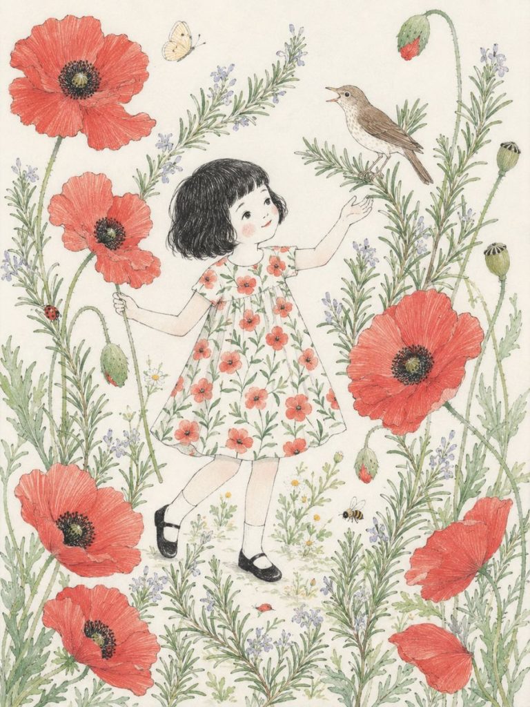 comptine gentil coquelicot