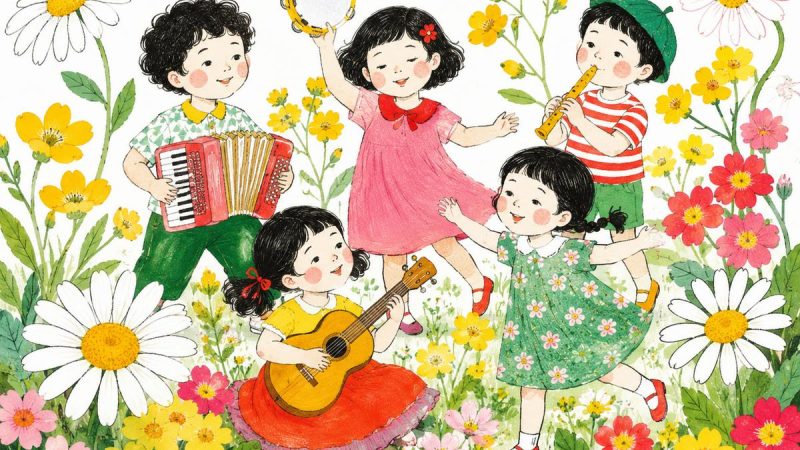 Comptines sur les fleurs et autres chansons fleuries pour les petits