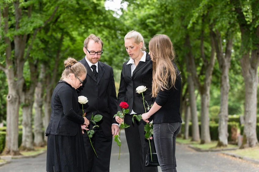 fleurs pour un deuil